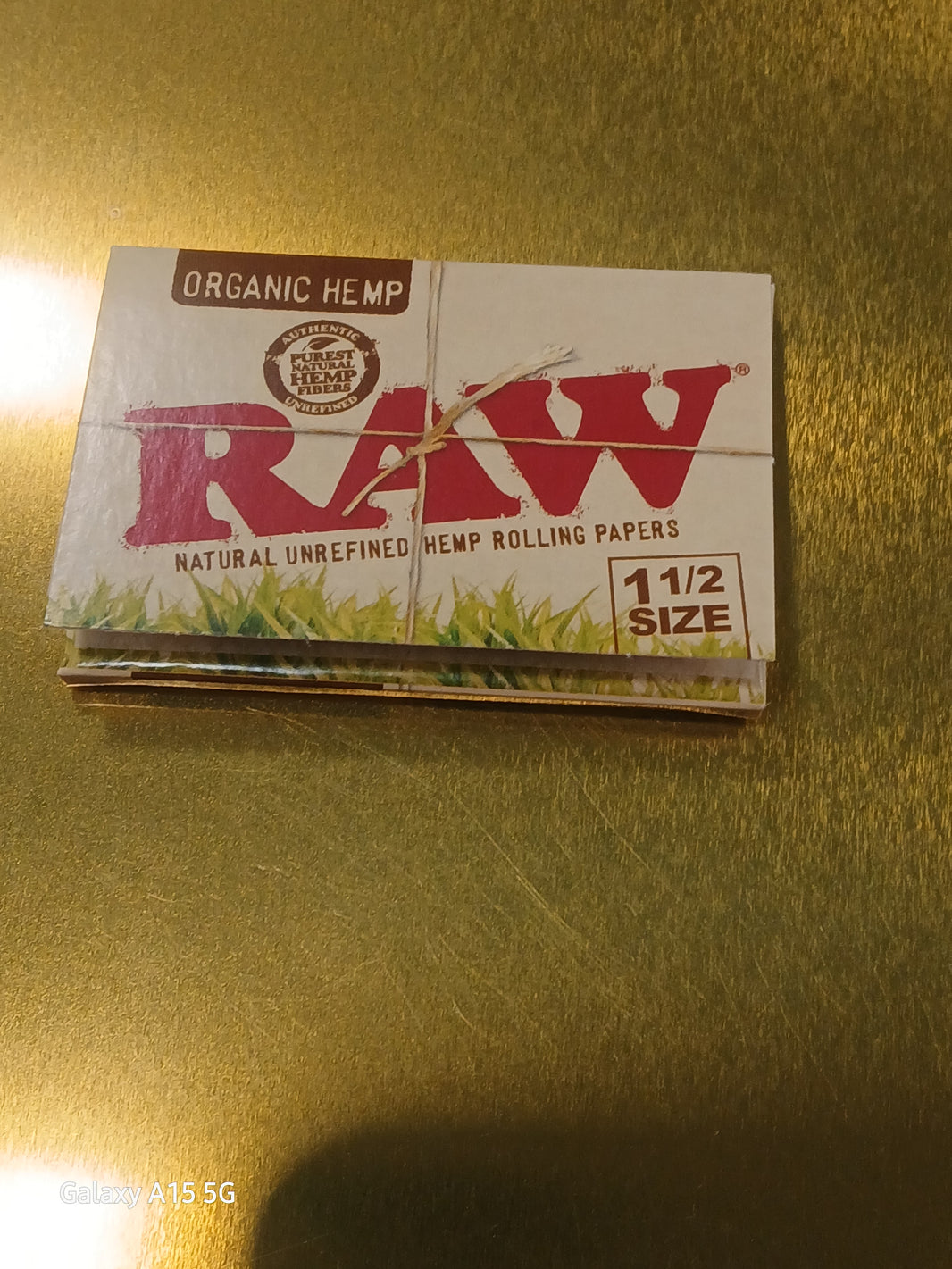 RAW 1 1/2 ORGANIC HEMP 25CT