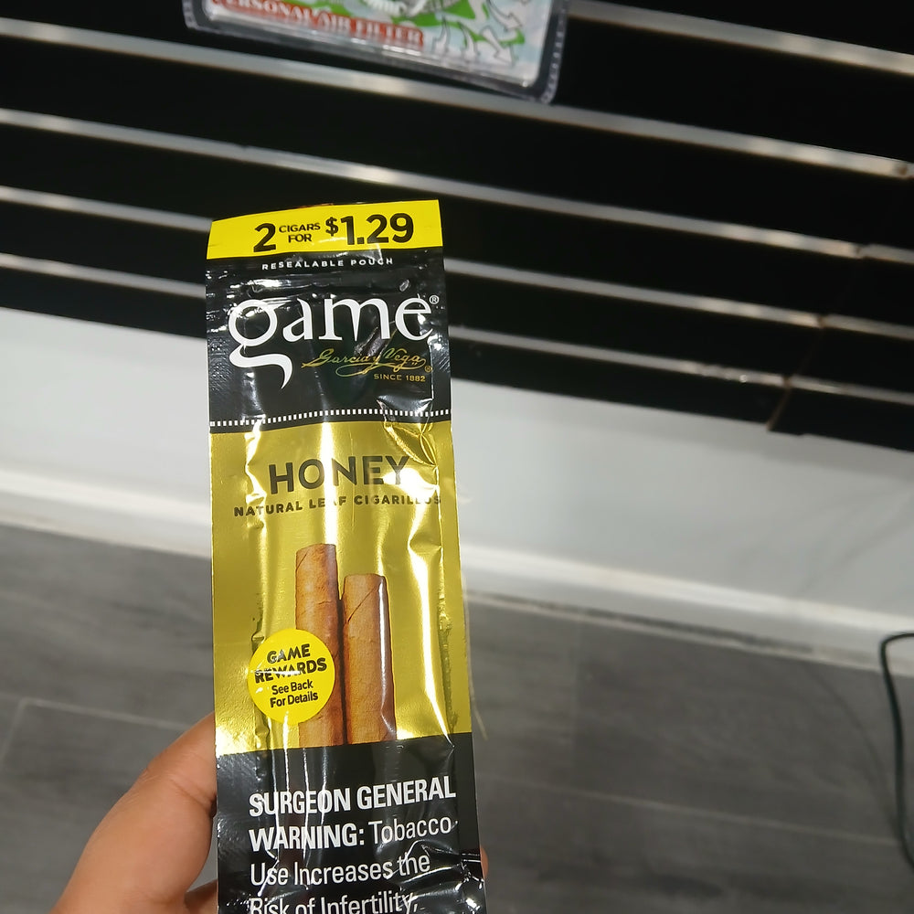 GAME 2FOR$1.29 CIGARILLOS HONEY 30/2
