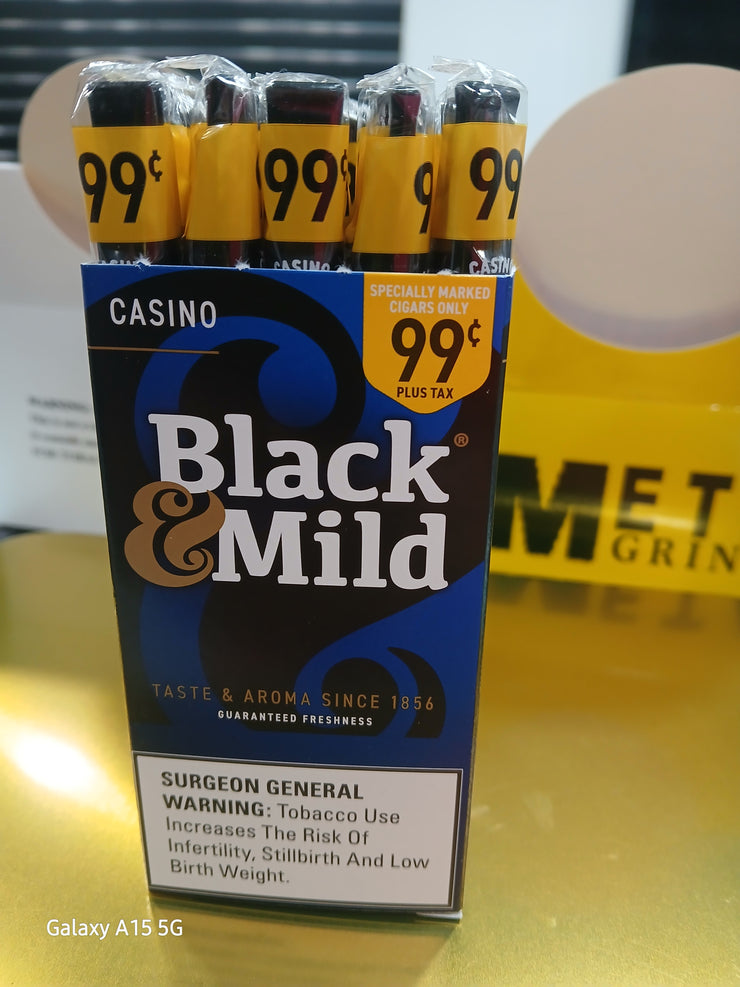 BLACK & MILD CASINO $0.99C 25CT UR B&M 1PK $0.99 21863