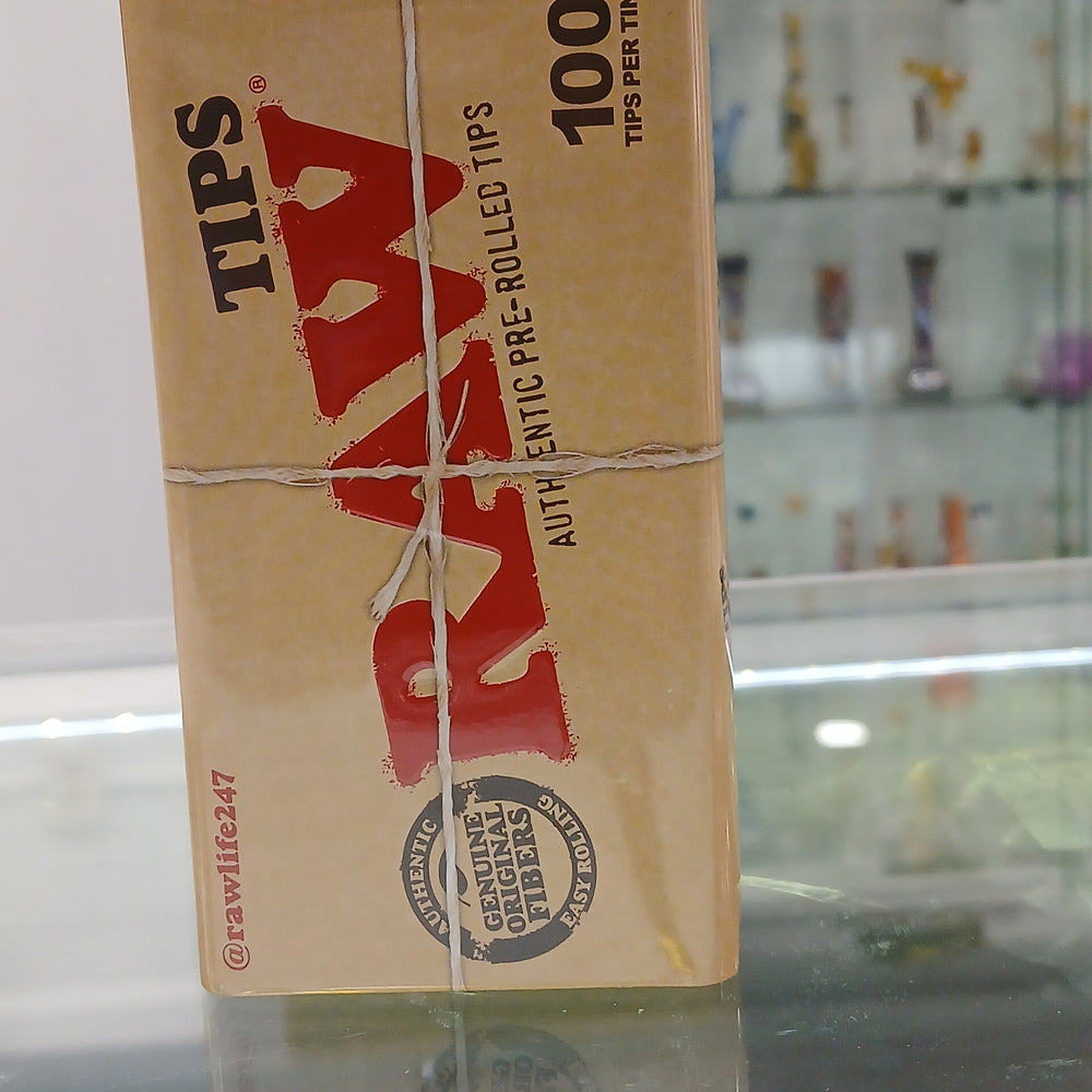 RAW TIPS PRE-ROLLED TIN 100 CT/6PK
