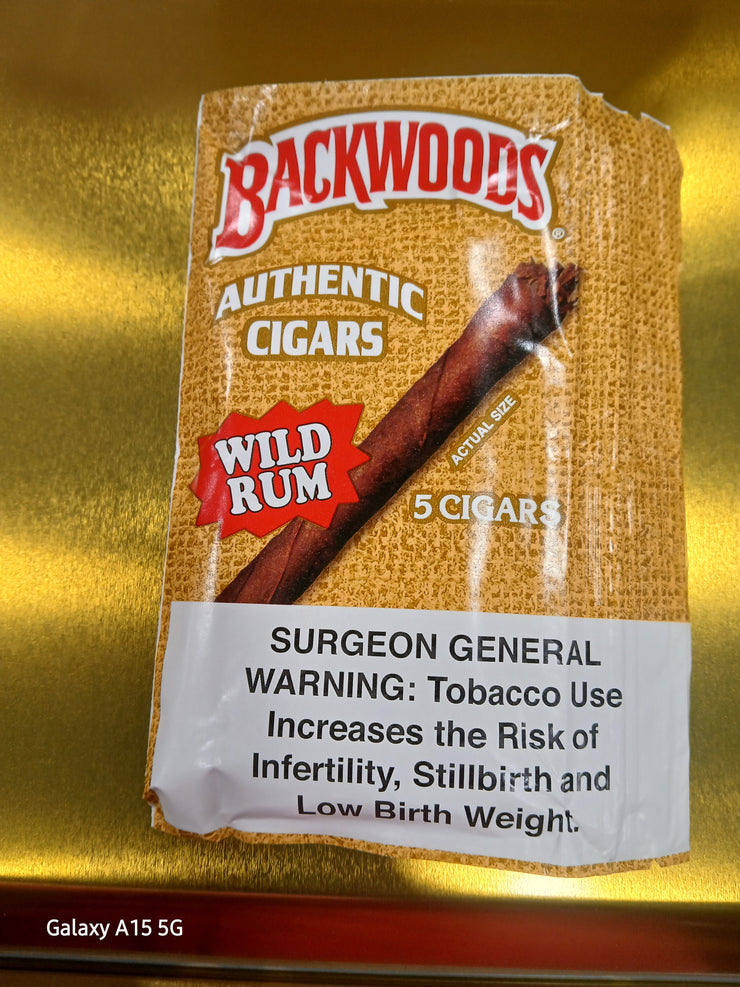 BACKWOOD 5PK WILD RUM 8/5