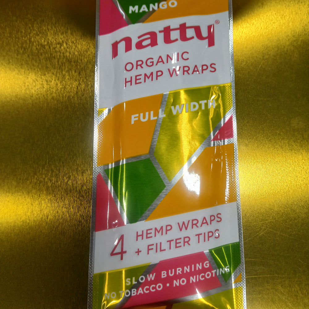 NATTY ORGANIC MANGO HEMP WRAPS 4F.99 15/4PK