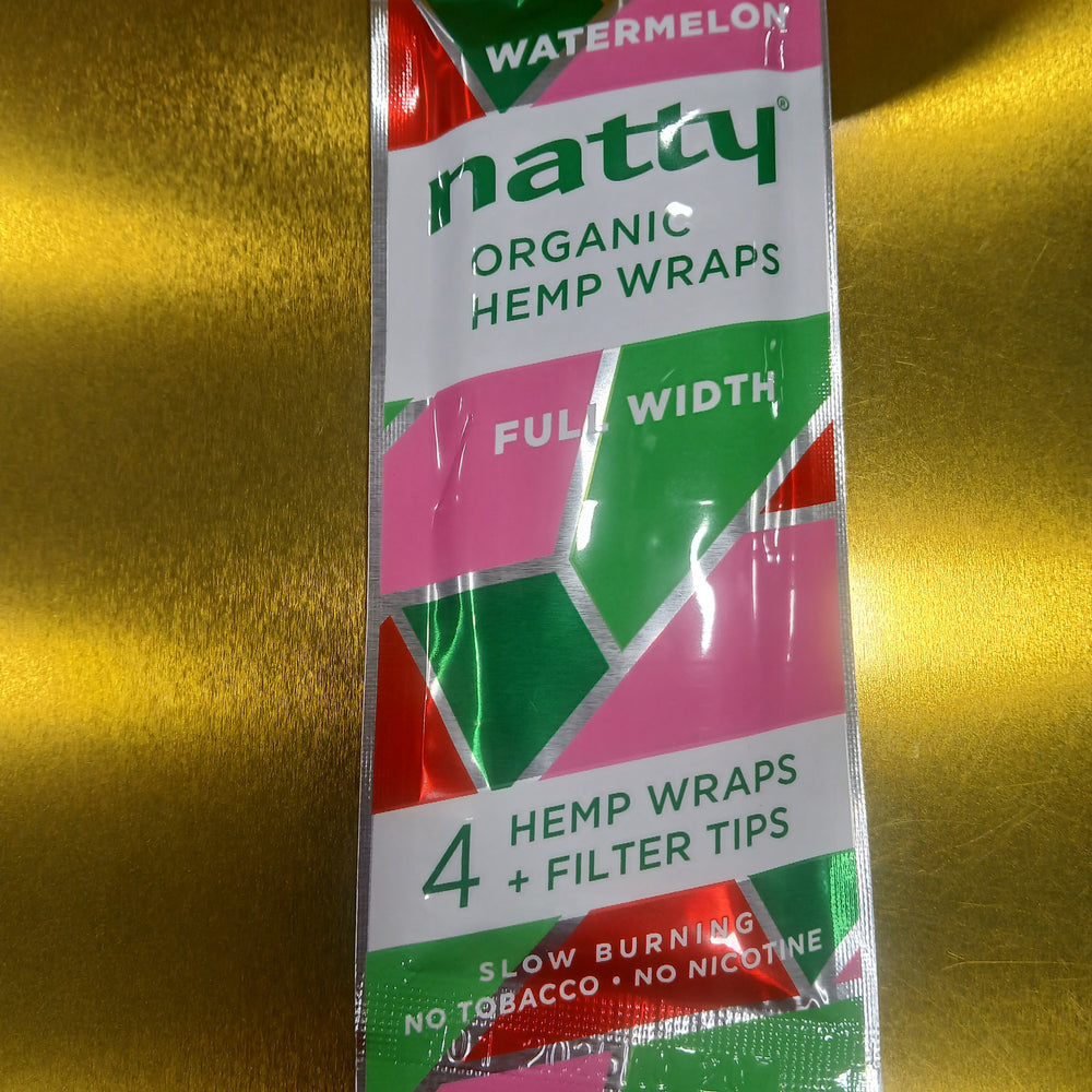 NATTY ORGANIC WATERMELON HEMP WRAPS 4F.99 15/4PK