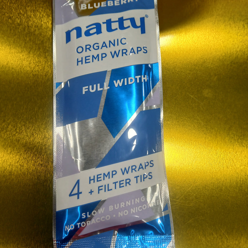 NATTY ORGANIC BLUEBERRY HEMP WRAPS 4F.99 15/4PK
