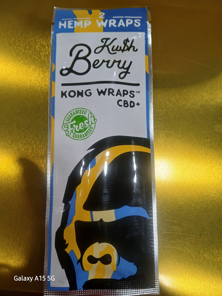 KONG HEMP WRAP KUSH BERRY WITH CBD 2CT 25PK