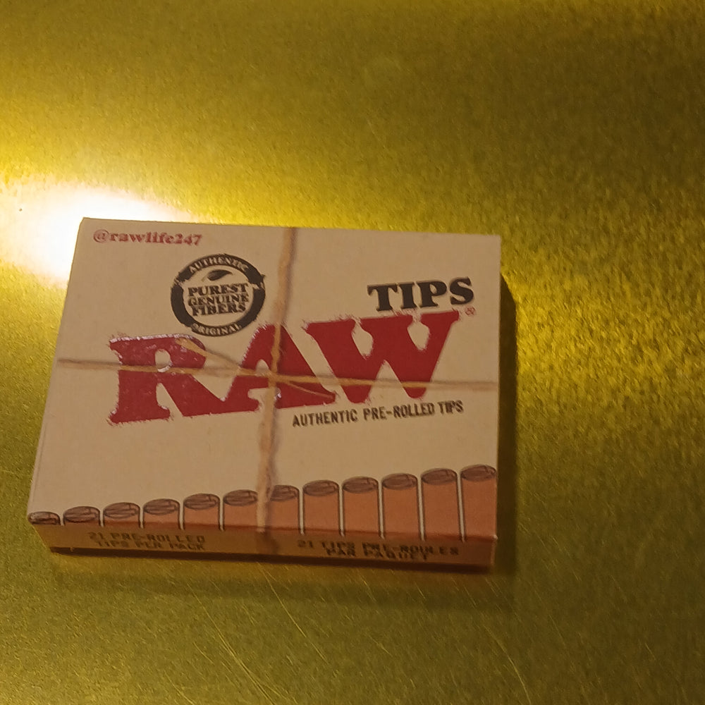 RAW TIPS PRE-ROLLED ORIGINAL 20CT