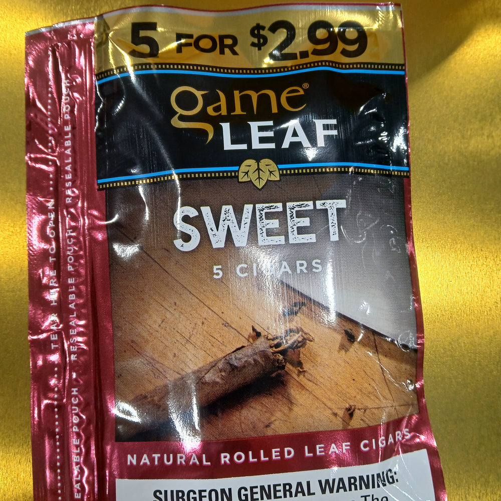 GAME LEAF 5FOR$2.99 SWEET AROMATIC 5/8