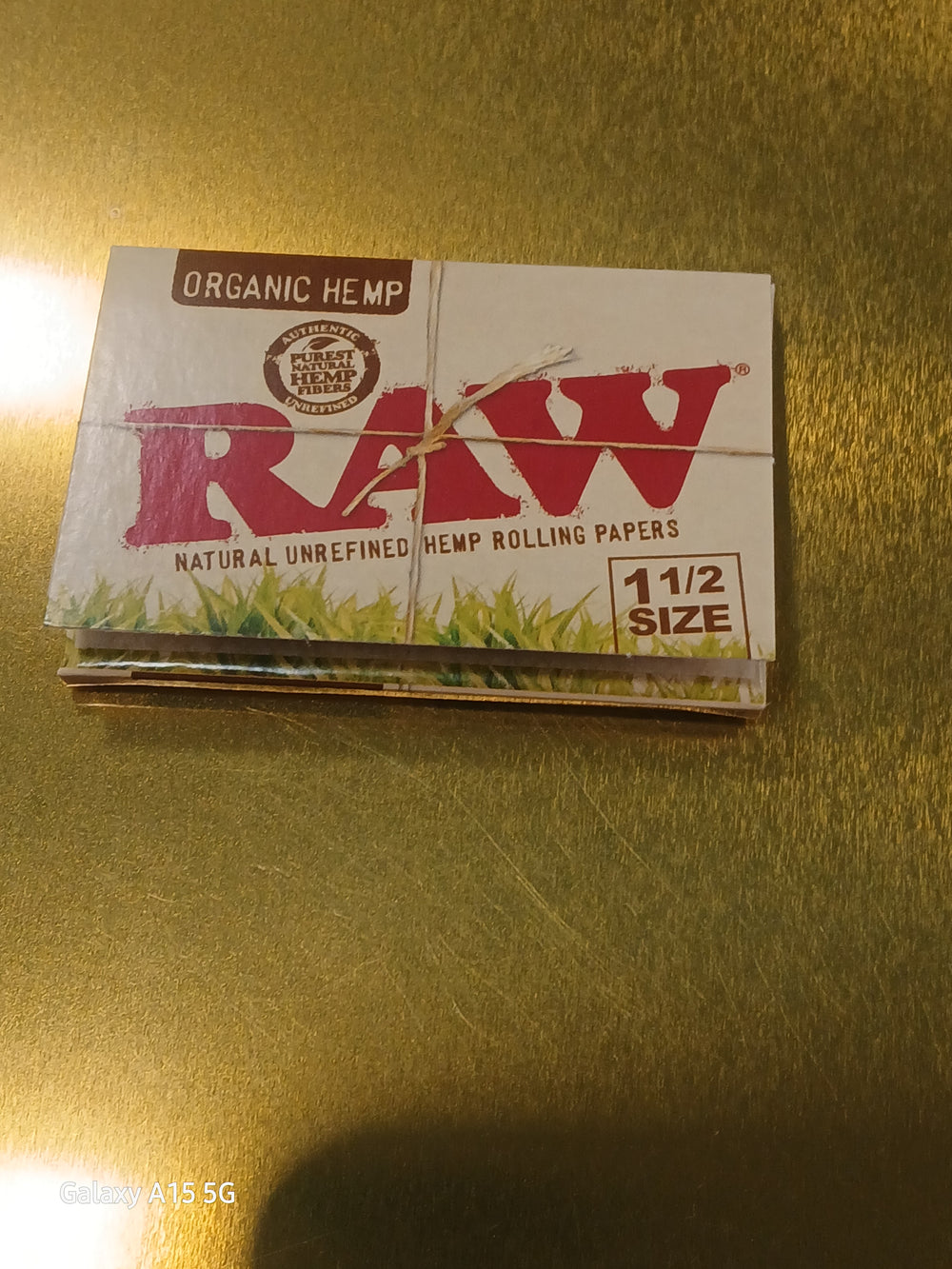 RAW 1 1/2 ORGANIC HEMP 25CT