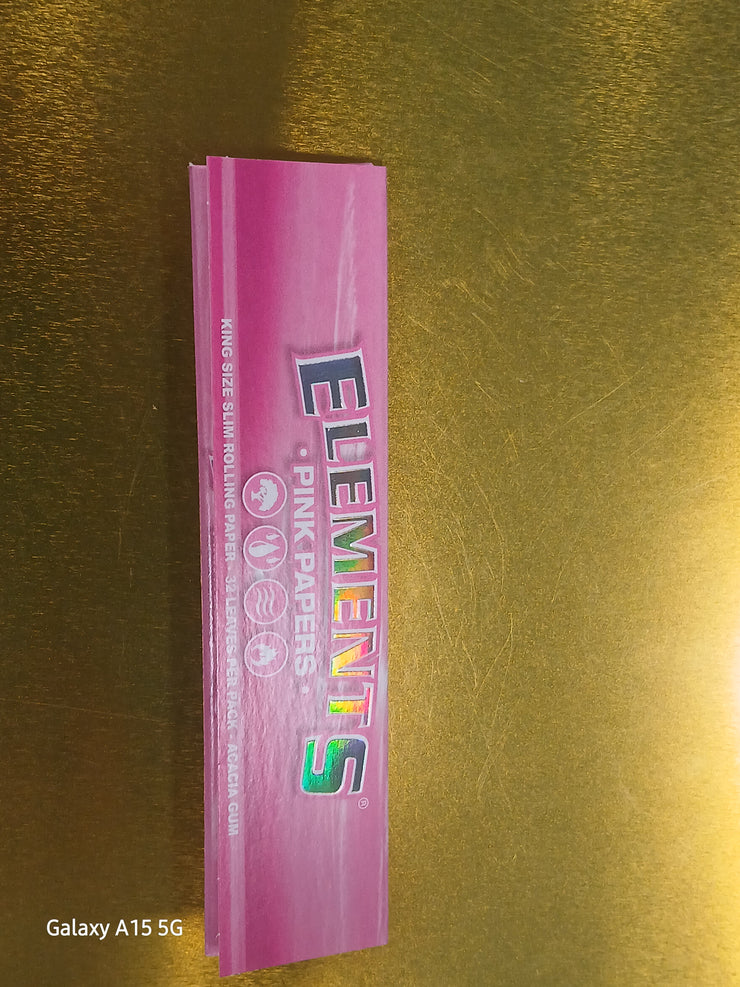 ELEMENTS PINK PAPER KING SIZE SLIM 50CT