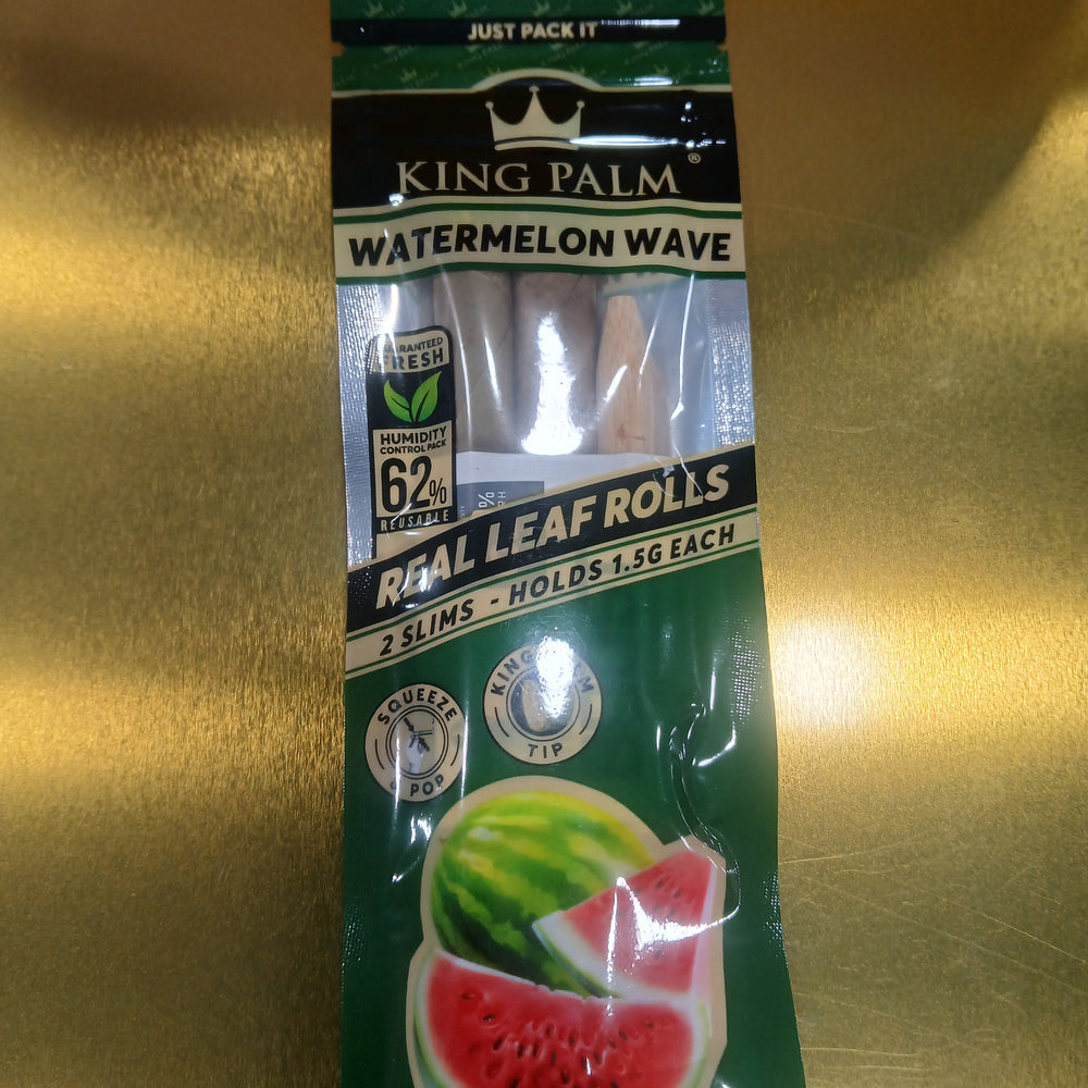 KING PALM 2PK SLIM ROLLS WATERMELON 20CT KP-916