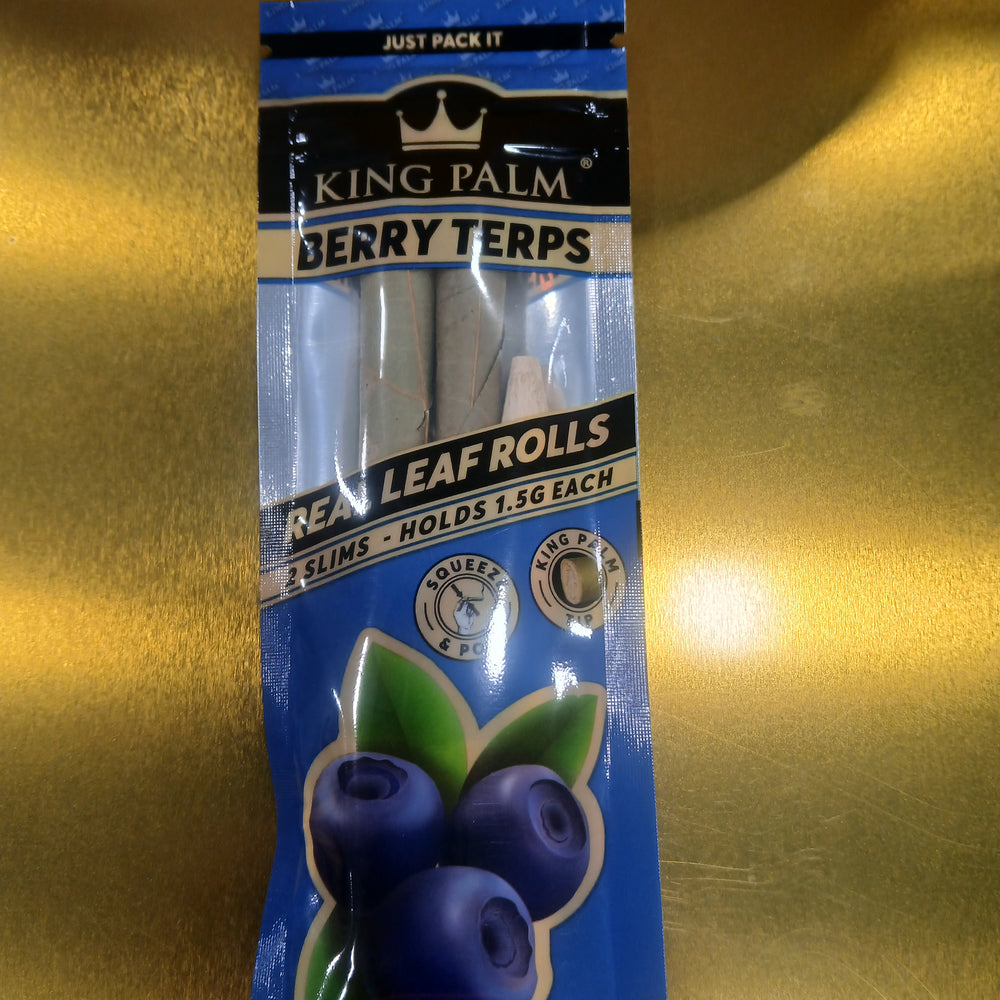 KING PALM 2PK SLIM ROLLS BERRY 20CT KP-929