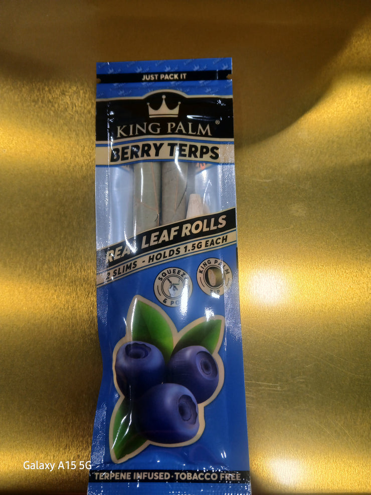 KING PALM 2PK SLIM ROLLS BERRY 20CT KP-929