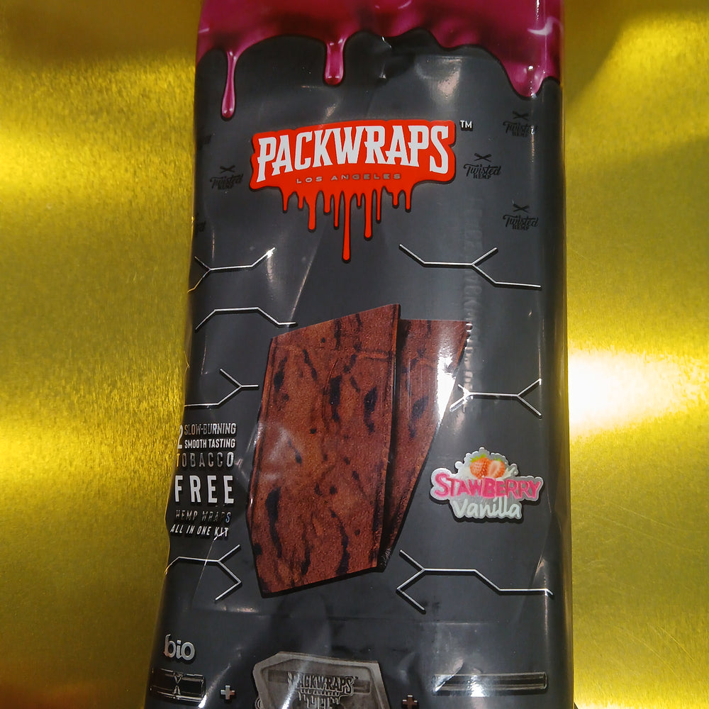 PACKWRAPS TWISTED HEMP STAWBERRY VANILLA 2CT 10PK